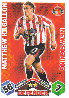 Matthew Kilgallon Sunderland 2009/10 Topps Match Attax New Signing #EX77